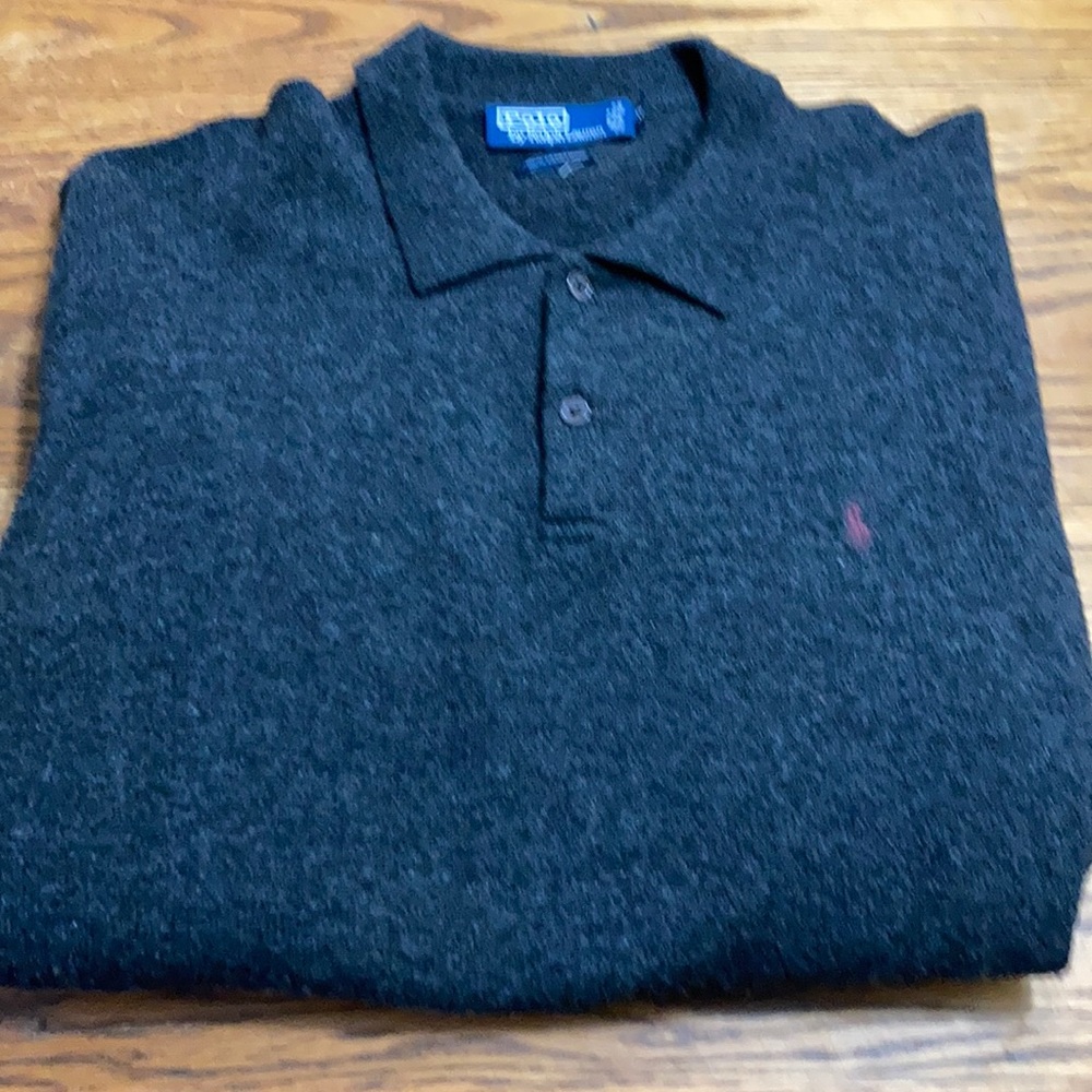 Polo Ralph Lauren XL lambs wool two button sweater